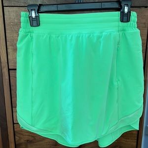 Lime green Lululemon tennis skirt